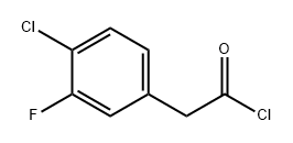 Benzeneacetyl chloride, 4-chloro-3-fluoro- 结构式