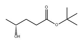 (R)-4-羟基戊酸叔丁酯 结构式