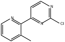 2-CHLORO-4-(3-METHYL-2-PYRIDINYL)PYRIMIDINE 结构式