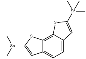 IN1099, 2,7-双(三甲基锡基)苯并[1,2-B:6,5-B']二噻吩 结构式