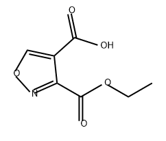 3-(乙氧基羰基)异噁唑-4-羧酸 结构式