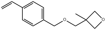 3-[[(4-乙烯基苯基)甲氧基]甲基]-3-甲基氧杂环丁烷 结构式