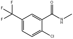 N-甲基-2-氯-5-(三氟甲基)苯甲酰胺 结构式