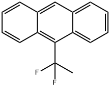 9-(1,1-二氟乙基)蒽 结构式