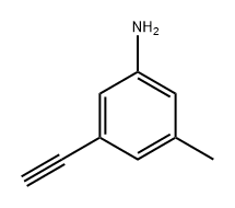 3-乙炔基-5-甲基苯胺 结构式