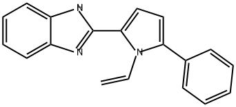 2-(5-Phenyl-1-vinyl-1H-pyrrol-2-yl)-1H-benzo[d]imidazole 结构式