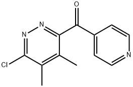 (6-chloro-4,5-dimethyl-3-pyridazinyl)-4-pyridinyl-Methanone 结构式