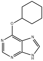 6-(Cyclohexyloxy)-1H-purine 结构式