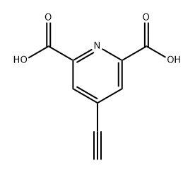 4-乙炔基吡啶-2,6-二羧酸 结构式