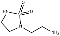2-(2-氨基乙基)-1,2,5-噻二唑烷 1,1-二氧化物 结构式