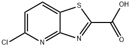 5-氯噻唑[4,5-B]吡啶-2-羧酸 结构式