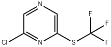 2-Chloro-6-trifluoromethylsulfanylpyrazine 结构式