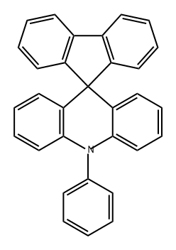 10-苯基-10H-螺[吖啶-9,9'-芴 结构式