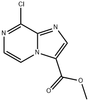 Imidazo[1,2-a]pyrazine-3-carboxylic acid, 8-chloro-, methyl ester 结构式