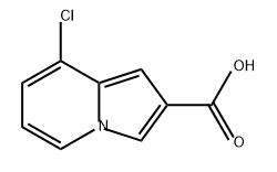 8-氯中氮茚-2-羧酸 结构式