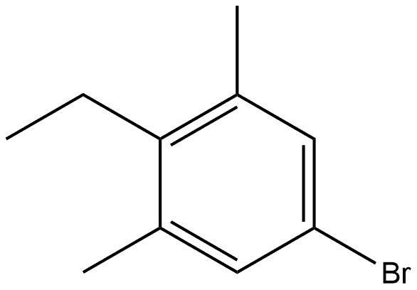 5-Bromo-2-ethyl-1,3-dimethylbenzene 结构式