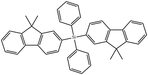 双(9,9-二甲基-9H-芴-2-基)二苯基硅烷 结构式