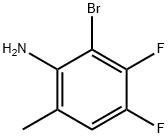 2-溴-3,4-二氟-6-甲基苯胺 结构式