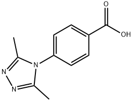 4-(3,5-二甲基-4H-1,2,4-三唑-4-基)苯甲酸 结构式