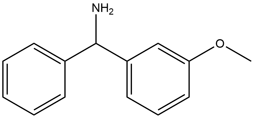 (-)-(3-methoxyphenyl)(phenyl)methanamine 结构式