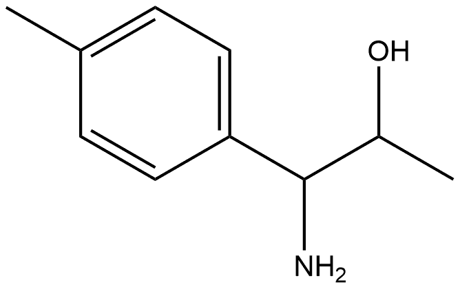 1-AMINO-1-(4-METHYLPHENYL)PROPAN-2-OL 结构式
