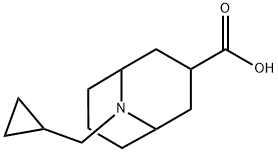 9-(环丙基甲基)-9-氮杂双环[3.3.1]壬烷-3-甲酸 结构式