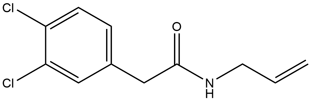 3,4-Dichloro-N-2-propen-1-ylbenzeneacetamide 结构式