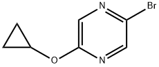2-溴-5-(环丙氧基)吡嗪 结构式