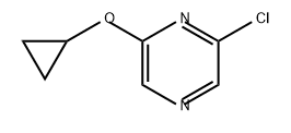 Pyrazine, 2-chloro-6-(cyclopropyloxy)- 结构式