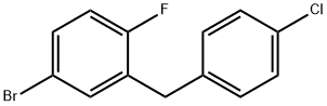 4-溴-2-(4-氯苄基)-1-氟苯 结构式