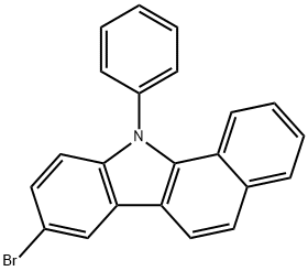 8-溴-11-苯基-苯并[Α]咔唑 结构式