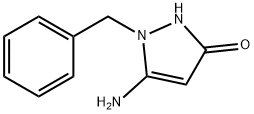 5-氨基-1-苄基-1H-吡唑-3(2H)-酮 结构式