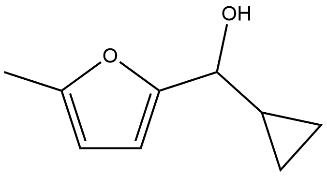 α-Cyclopropyl-5-methyl-2-furanmethanol 结构式