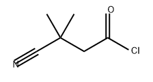 Butanoyl chloride, 3-cyano-3-methyl- 结构式