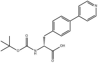 D-Phenylalanine, N-[(1,1-dimethylethoxy)carbonyl]-4-(4-pyridinyl)- 结构式