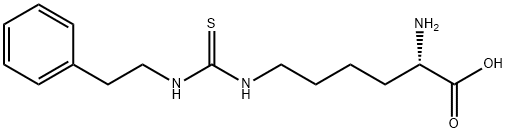 N6-{[(2-Phenylethyl)amino]carbonothioyl}lysine (PEITC-Lys) 结构式