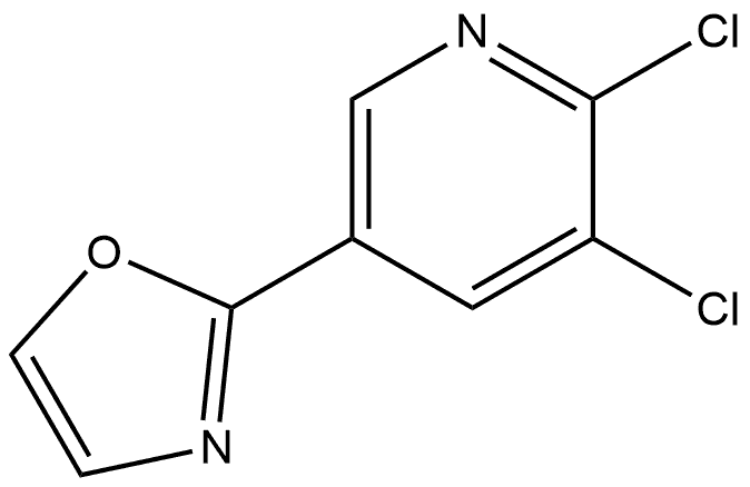 2-(5,6-Dichloropyridin-3-yl)oxazole 结构式