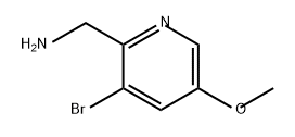 (3-溴-5-甲氧基吡啶-2-基)甲胺 结构式