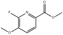 6-氟-5-甲氧基吡啶甲酸甲酯 结构式