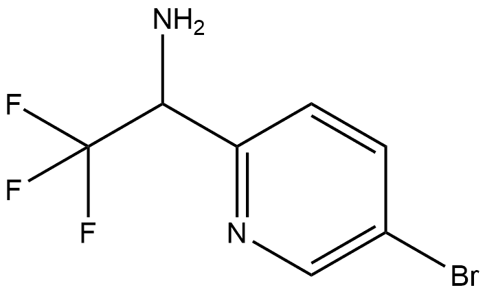 2-Pyridinemethanamine, 5-bromo-α-(trifluoromethyl)- 结构式