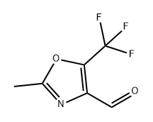 2-甲基-5-(三氟甲基)噁唑-4-甲醛 结构式