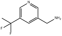 (5-(1,1-二氟乙基)吡啶-3-基)甲胺 结构式