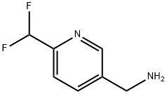 (6-(二氟甲基)吡啶-3-基)甲胺 结构式