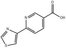 6-(噻唑-4-基)烟酸 结构式