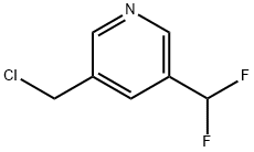 3-(氯甲基)-5-(二氟甲基)吡啶 结构式