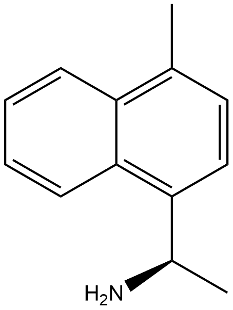 1-Naphthalenemethanamine, α,4-dimethyl-, (αR)- 结构式