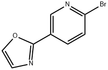 2-(6-BROMOPYRIDIN-3-YL)OXAZOLE 结构式