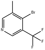 4-溴-3-甲基-5-(三氟甲基)吡啶 结构式