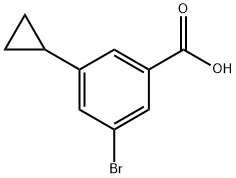 3-Bromo-5-cyclopropylbenzoic acid 结构式