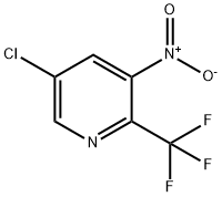 5-氯-3-硝基-2-(三氟甲基)吡啶 结构式